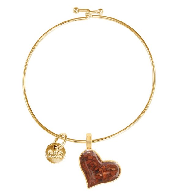 Dune Jewelry Gold Heart Beach Bangle